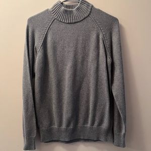 Gray Mock Turtleneck Sweater